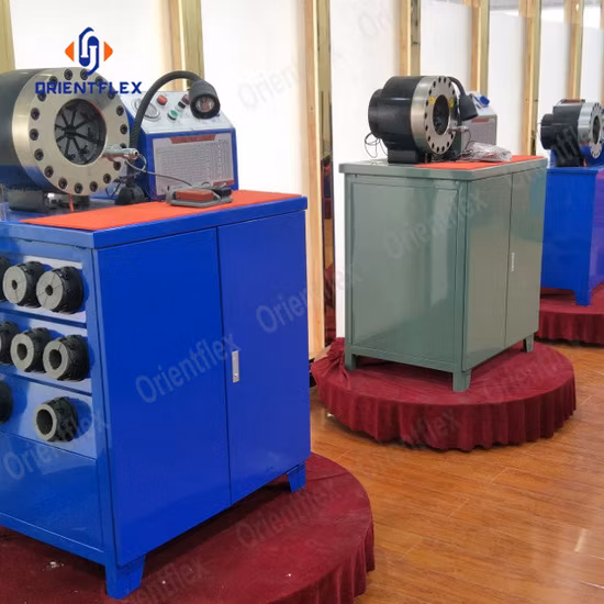 CE 12V 電動自動モバイル高圧工業用ゴムハイド油圧ホースパイプ継手コネクタプレス切断およびクリンパ圧着工具マシン